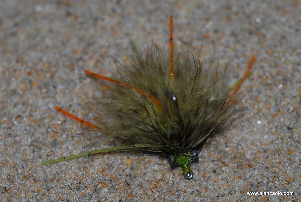 green diablo fly pattern - image